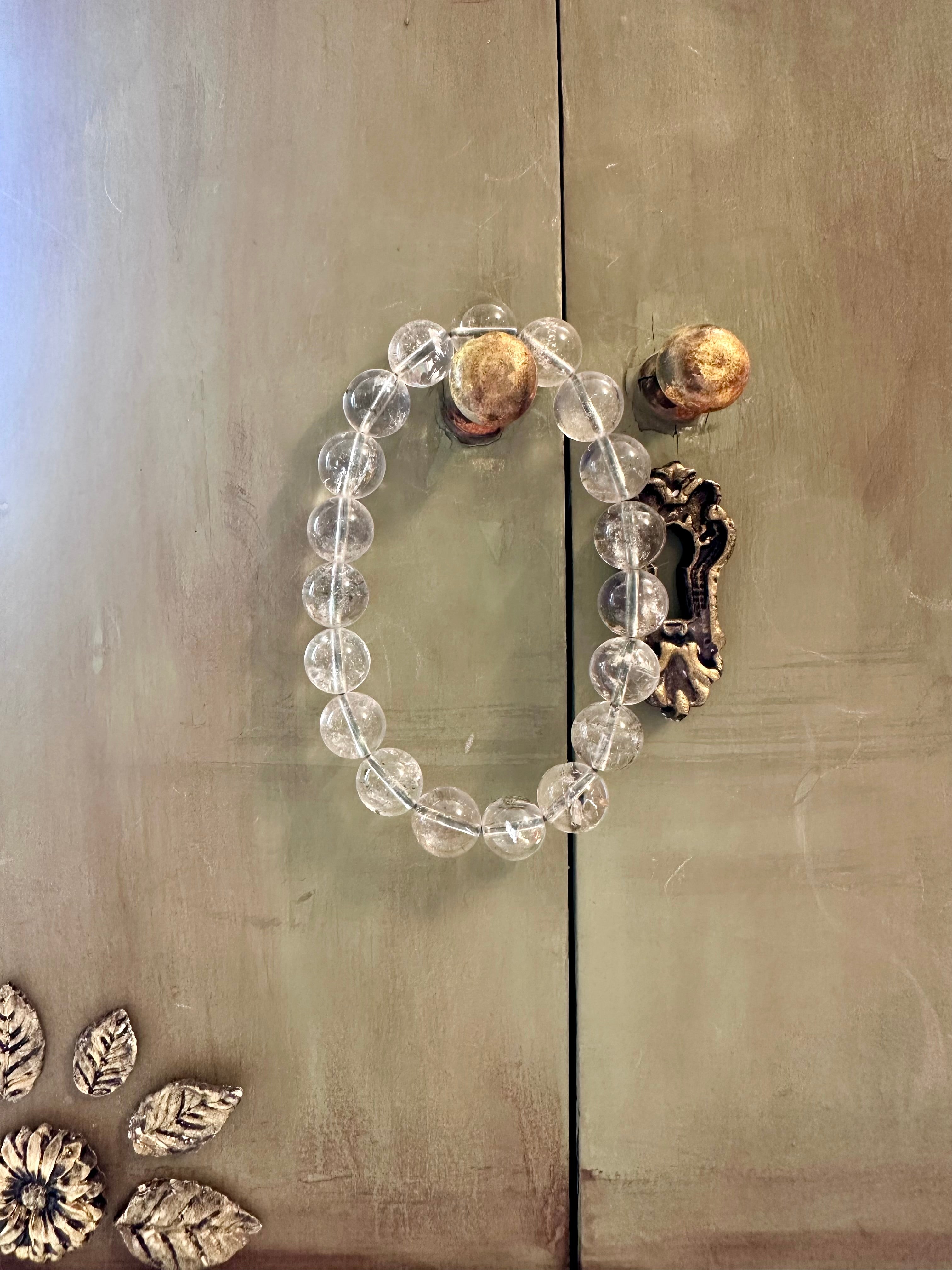 10mm High Quality Clear Garden Quartz Bracelet